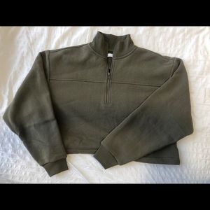 Green Oak + Fort Quarter Zip - never worn!